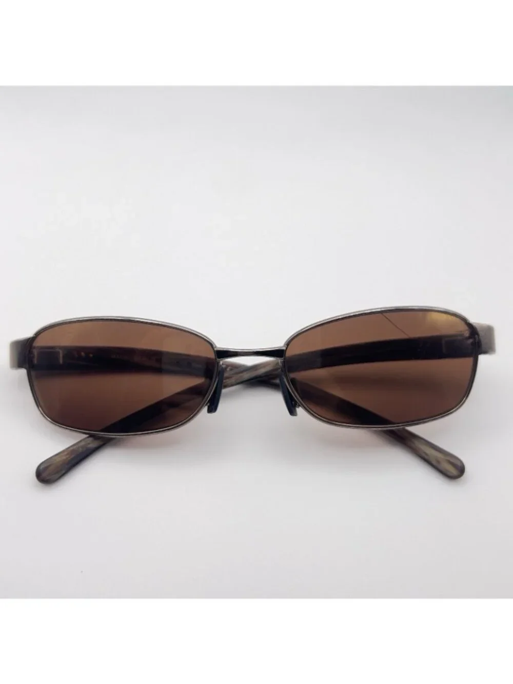 Maui Jim MJ-101-25 Sunglass Frames Brown Lenses Brown Marble 55-17-135 Case